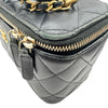 シャネル CHANEL マトラッセ スモールヴァニティバッグ AP1472 31番台 ブラック ゴールド金具 ラム レディース ショルダーバッグ