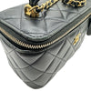 シャネル CHANEL マトラッセ スモールヴァニティバッグ AP1472 31番台 ブラック ゴールド金具 ラム レディース ショルダーバッグ