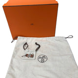 エルメス HERMES ピコタンロックMM Ｗ刻 ブラック シルバー金具 トリヨン レディース ハンドバッグ