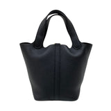 エルメス HERMES ピコタンロックPM W刻 ブラック ゴールド金具 トリヨンクレマンス レディース ハンドバッグ
