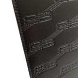 バレンシアガ BALENCIAGA BBモノグラム エンボスクラッチバッグ 717791 ブラック レザー ユニセックス
