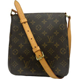 ルイ・ヴィトン LOUIS VUITTON ミュゼット・サルサ ショート M51258 ブラウン モノグラム レディース ショルダーバッグ