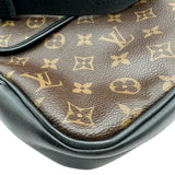 ルイ・ヴィトン LOUIS VUITTON バズMM M56715 ブラウン/ブラック モノグラム・マカサー メンズ ショルダーバッグ