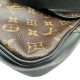 ルイ・ヴィトン LOUIS VUITTON バズMM M56715 ブラウン/ブラック モノグラム・マカサー メンズ ショルダーバッグ