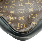 ルイ・ヴィトン LOUIS VUITTON バズMM M56715 ブラウン/ブラック モノグラム・マカサー メンズ ショルダーバッグ