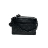 ルイ・ヴィトン LOUIS VUITTON ミニ・ソフトトランク M44735 ブラック PVC メンズ ショルダーバッグ