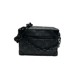 ルイ・ヴィトン LOUIS VUITTON ミニ・ソフトトランク M44735 ブラック PVC メンズ ショルダーバッグ