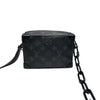 ルイ・ヴィトン LOUIS VUITTON ミニ・ソフトトランク M44735 ブラック PVC メンズ ショルダーバッグ