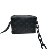 ルイ・ヴィトン LOUIS VUITTON ミニ・ソフトトランク M44735 ブラック PVC メンズ ショルダーバッグ