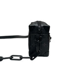 ルイ・ヴィトン LOUIS VUITTON ミニ・ソフトトランク M44735 ブラック PVC メンズ ショルダーバッグ
