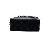 ルイ・ヴィトン LOUIS VUITTON ミニ・ソフトトランク M44735 ブラック PVC メンズ ショルダーバッグ