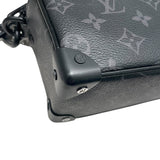 ルイ・ヴィトン LOUIS VUITTON ミニ・ソフトトランク M44735 ブラック PVC メンズ ショルダーバッグ