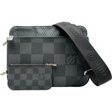 ルイ・ヴィトン LOUIS VUITTON トリオ・メッセンジャー N50017 グレー ダミエ・グラフィット3D メンズ ショルダーバッグ