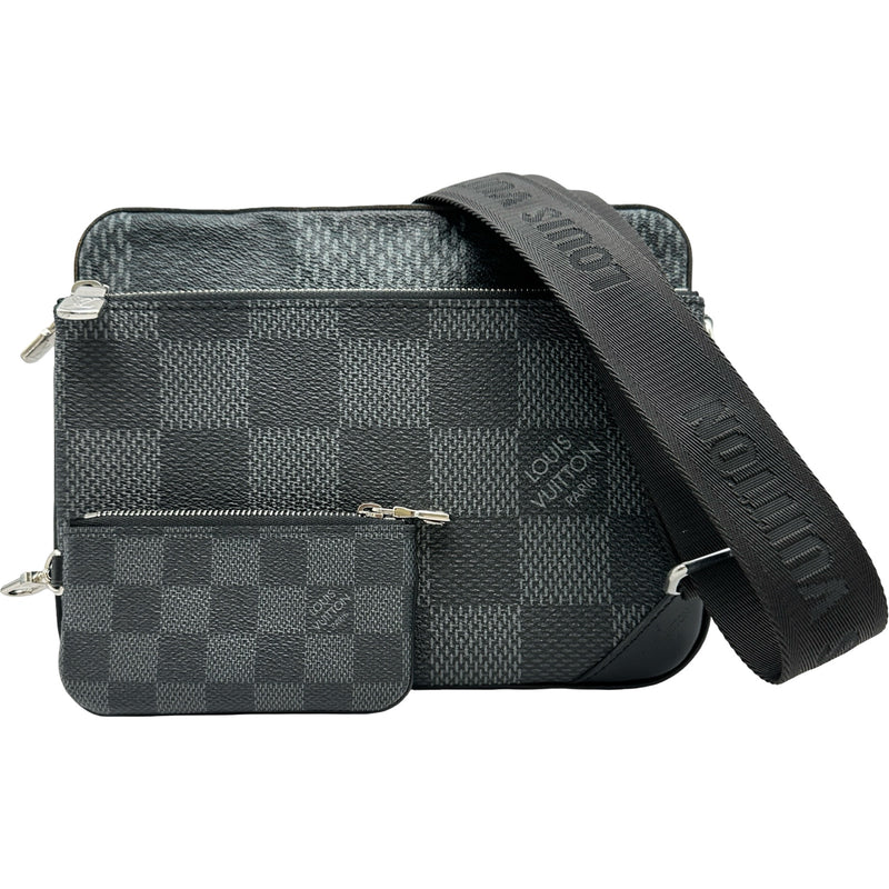 ルイ・ヴィトン LOUIS VUITTON トリオ・メッセンジャー N50017 グレー