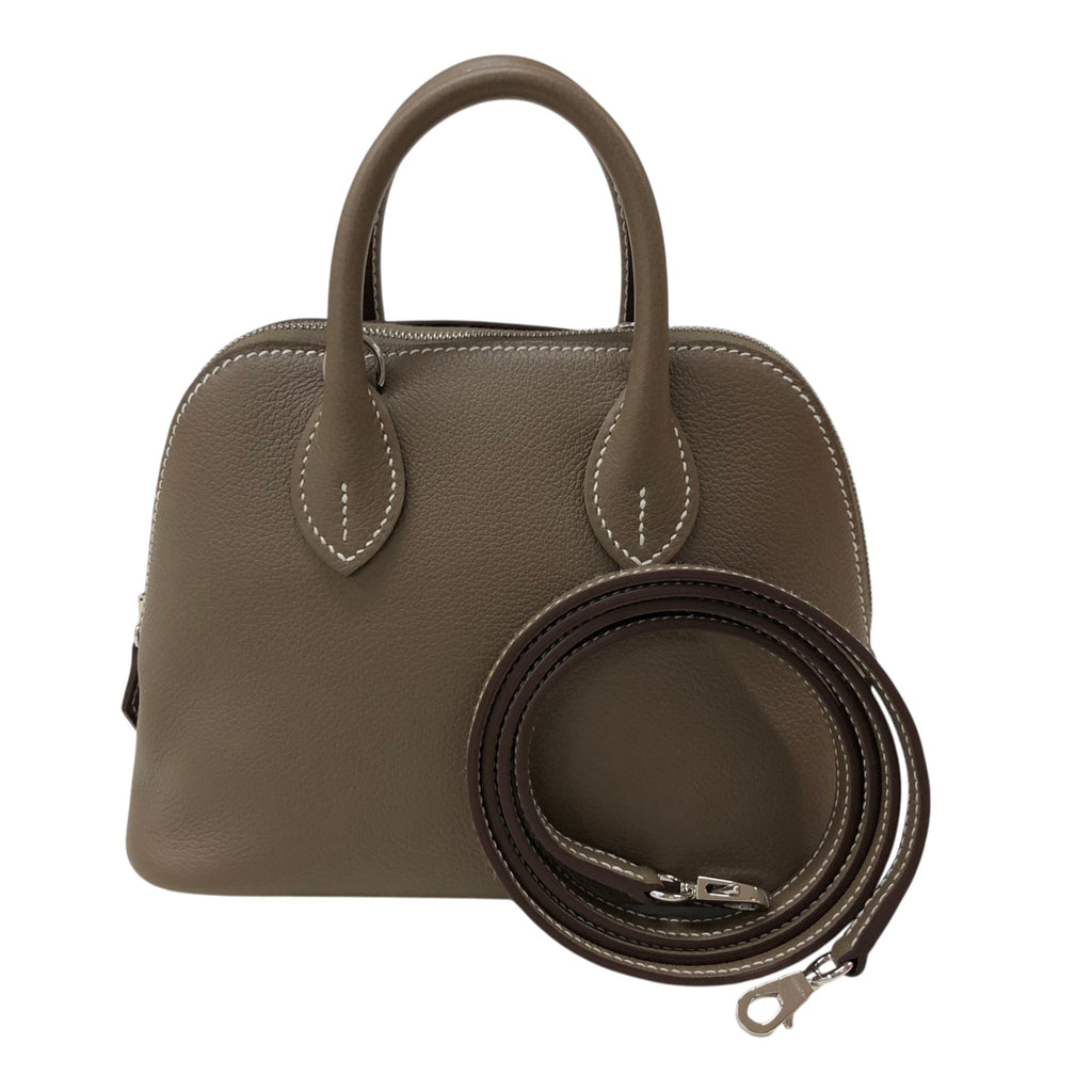 エルメス HERMES ボリード1923ミニ K刻 エトゥープ シルバー金具