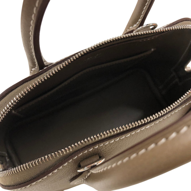 エルメス HERMES ボリード1923ミニ K刻 エトゥープ シルバー金具 エバーカラー レディース ショルダーバッグ エルメス HERMES ボリード1923ミニ K刻 エトゥープ シルバー金具