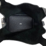 エルメス HERMES ピコタンロックPM T刻 ブラック シルバー金具 トリヨンクレマンス レディース ハンドバッグ