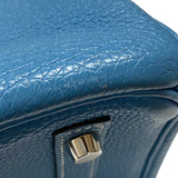 エルメス HERMES バーキン30 □N刻 ブルージーン シルバー金具 トゴ レディース ハンドバッグ