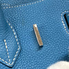 エルメス HERMES バーキン30 □N刻 ブルージーン シルバー金具 トゴ レディース ハンドバッグ
