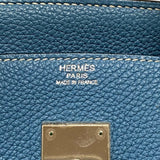 エルメス HERMES バーキン30 □N刻 ブルージーン シルバー金具 トゴ レディース ハンドバッグ