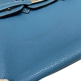 エルメス HERMES バーキン30 □N刻 ブルージーン シルバー金具 トゴ レディース ハンドバッグ