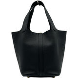 エルメス HERMES ピコタンロックPM U刻 ブラック ゴールド金具 トリヨン レディース ハンドバッグ
