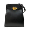 エルメス HERMES ケリースポーツMM 〇W刻 ブラック ゴールド金具 ボックスカーフ レディース ショルダーバッグ