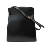エルメス HERMES ケリースポーツMM 〇W刻 ブラック ゴールド金具 ボックスカーフ レディース ショルダーバッグ
