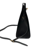 エルメス HERMES ケリースポーツMM 〇W刻 ブラック ゴールド金具 ボックスカーフ レディース ショルダーバッグ
