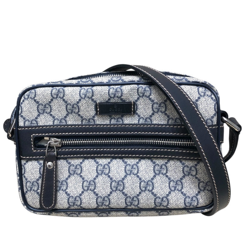グッチ GUCCI GGスプリーム ショルダーバッグ 201447 ネイビー グッチ GUCCI GGスプリーム ショルダーバッグ 201447 ネイビー