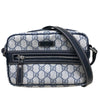 グッチ GUCCI GGスプリーム ショルダーバッグ 201447 ネイビー PVC レザー ユニセックス ショルダーバッグ