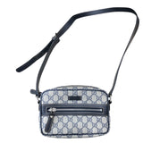グッチ GUCCI GGスプリーム ショルダーバッグ 201447 ネイビー PVC レザー ユニセックス ショルダーバッグ