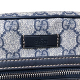 グッチ GUCCI GGスプリーム ショルダーバッグ 201447 ネイビー PVC レザー ユニセックス ショルダーバッグ