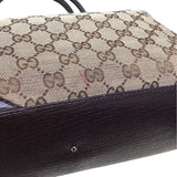 グッチ GUCCI GGキャンバス　ホースビット　トートバッグ 137385 ブラウン GGキャンバス レディース トートバッグ