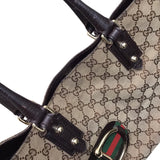 グッチ GUCCI GGキャンバス　ホースビット　トートバッグ 137385 ブラウン GGキャンバス レディース トートバッグ