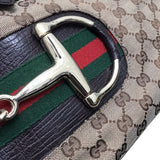 グッチ GUCCI GGキャンバス　ホースビット　トートバッグ 137385 ブラウン GGキャンバス レディース トートバッグ