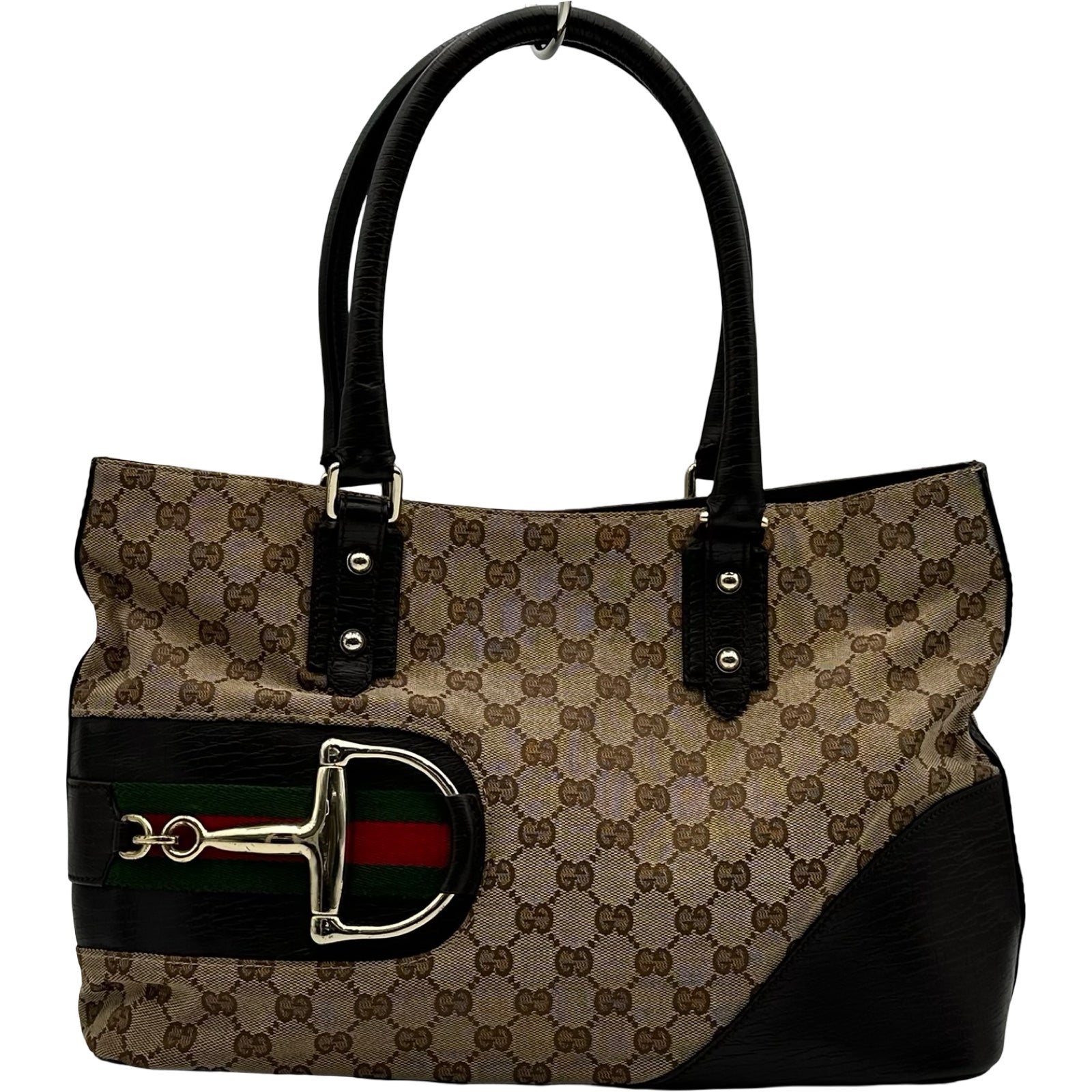 グッチ GUCCI GGキャンバス ホースビット トートバッグ 137385 