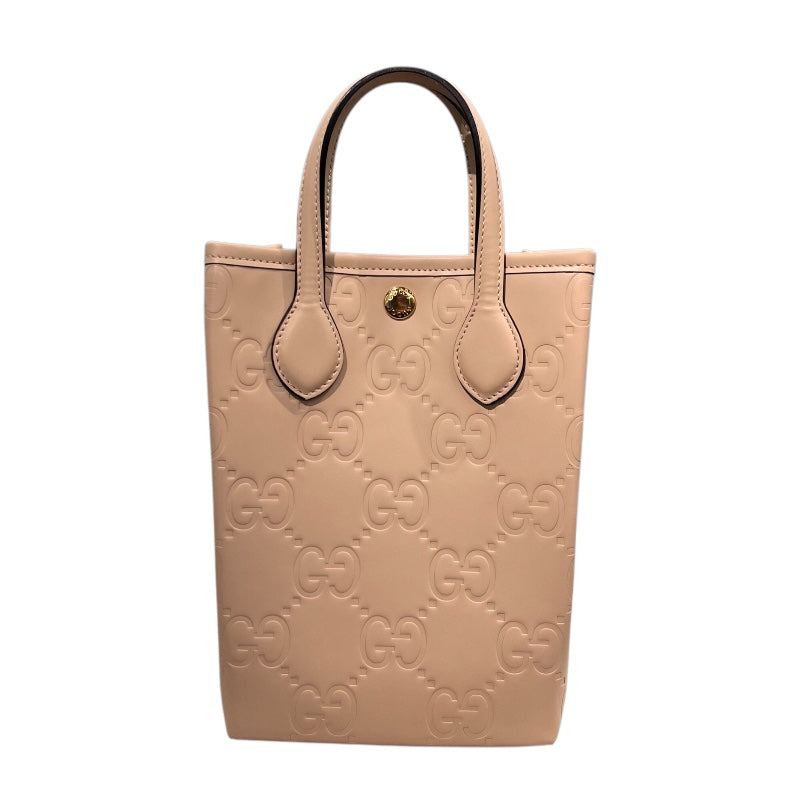 グッチ GUCCI GGエンボススーパーミニバッグ 790133 ベージュ エンボス 