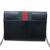 グッチ GUCCI ディオニソス チェーンウォレット 481377 ブラック レザー レディース ショルダーバッグ