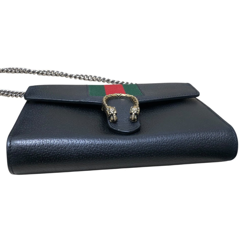 入手困難✨ GUCCI グッチ チェーンショルダー ウォレット ブラック グッチ GUCCI ディオニソス チェーンウォレット 481377 ブラック