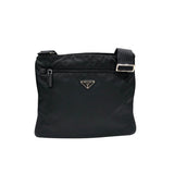 プラダ PRADA ナイロンショルダーバッグ ブラックシルバー金具 ナイロン メンズ ショルダーバッグ