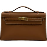 エルメス HERMES ポシェットケリー K刻 ゴールド ゴールド金具 スイフト レディース ハンドバッグ