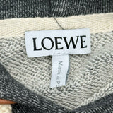 ロエベ LOEWE アナグラムレザーロゴプルオーバーパーカー S359Y25X14 グレー コットン レディース パーカー