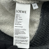 ロエベ LOEWE アナグラムレザーロゴプルオーバーパーカー S359Y25X14 グレー コットン レディース パーカー
