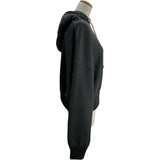 ロエベ LOEWE アナグラムレザーロゴプルオーバーパーカー S359Y25X14 グレー コットン レディース パーカー