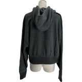 ロエベ LOEWE アナグラムレザーロゴプルオーバーパーカー S359Y25X14 グレー コットン レディース パーカー