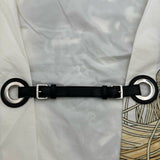 エルメス HERMES バックベルト付長袖ブラウス 2E0613DC ホワイト コットン レディース ブラウス