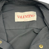 ヴァレンティノ VALENTINO ロゴプレートポケット長袖シャツジャケット 6V3CI005CKV ブラック ナイロン メンズ その他アウター