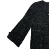 シャネル CHANEL ノーカラーラメツイードジャケット P31656 ブラック ポリエステル レディース ノーカラージャケット