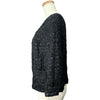 シャネル CHANEL ノーカラーラメツイードジャケット P31656 ブラック ポリエステル レディース ノーカラージャケット